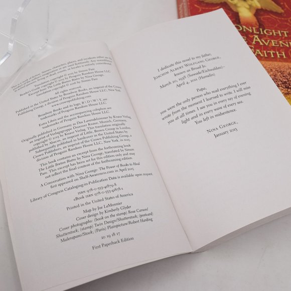 Fiction Books Little Paris Bookshop & Moonlight on the Avenue of Faith Papberbac - Picture 7 of 12